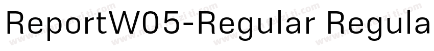 ReportW05-Regular Regular字体转换